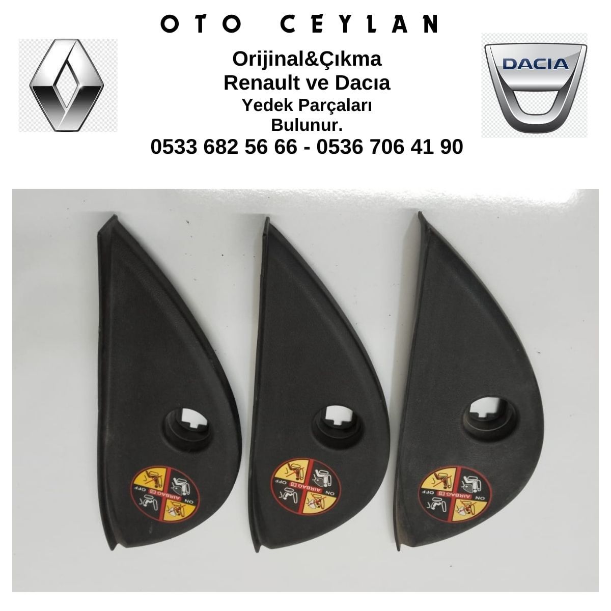 689201633R Fluence Sağ Panel Tapası Çıkma Orijinal