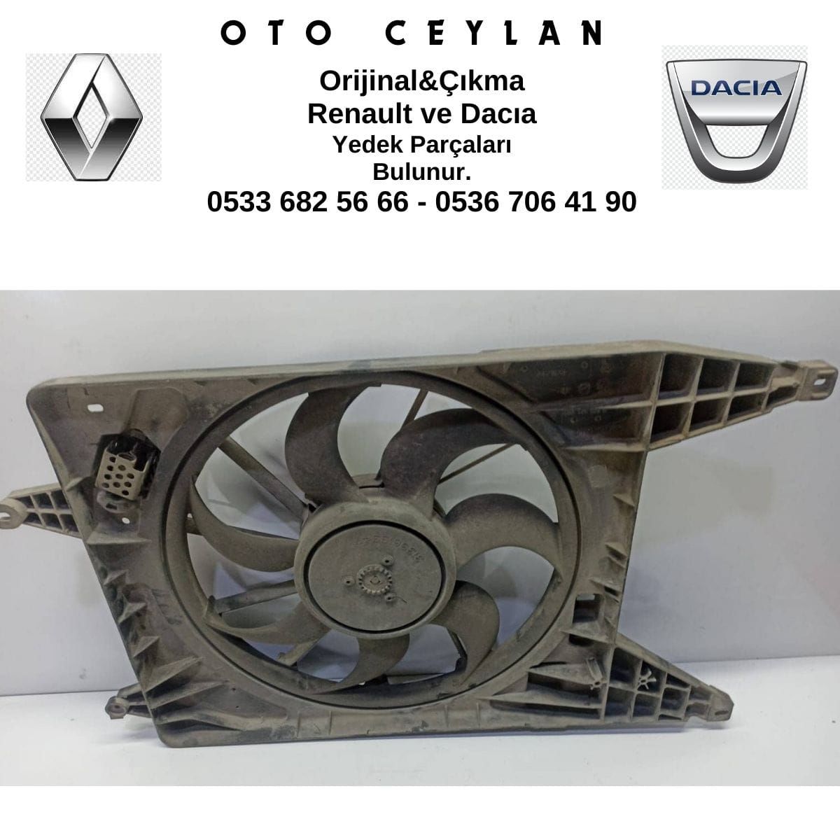 7701051497 Megan 1 Fan Motoru +Davlumbaz Çıkma Orijinal