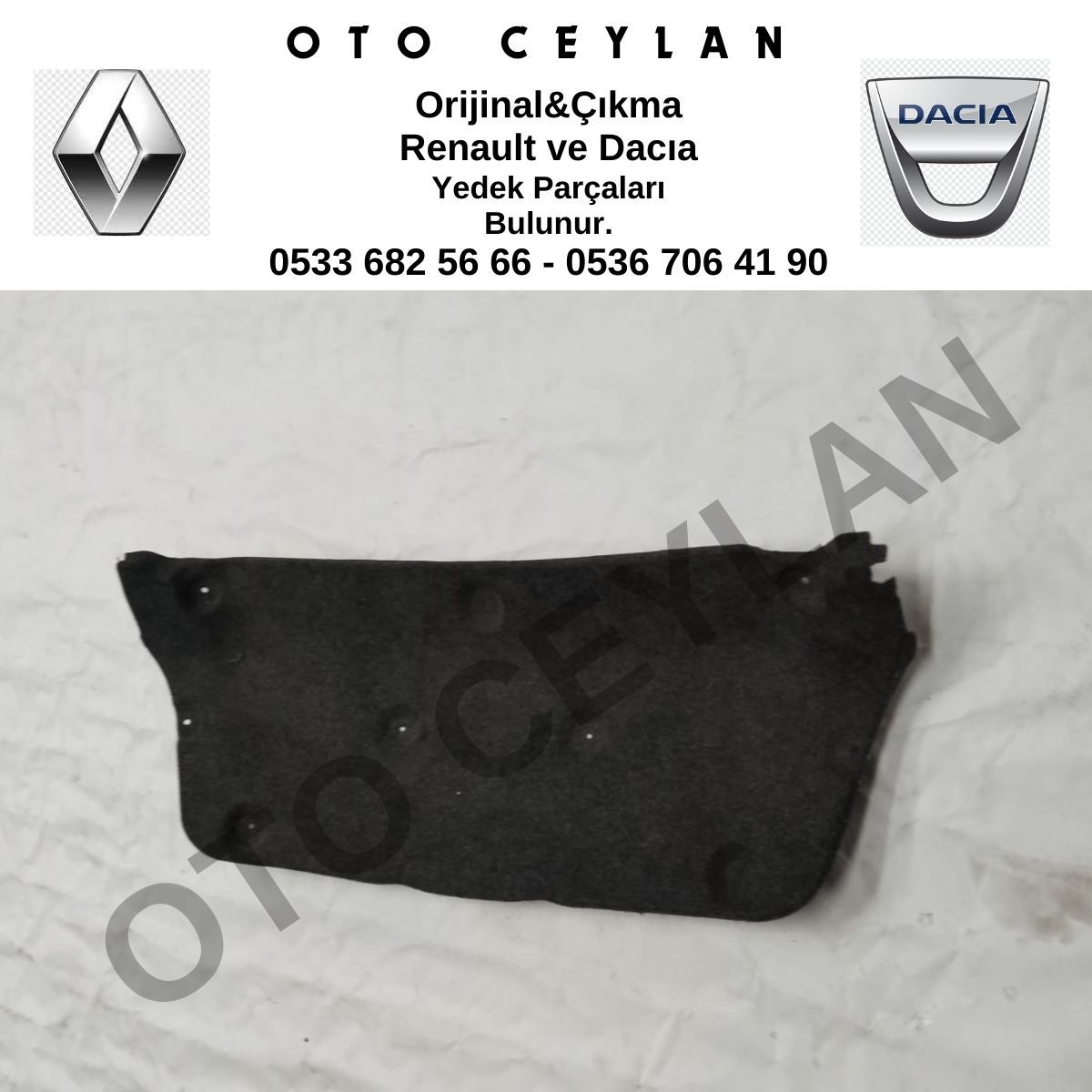 Megane 2 Bagaj Kapak Halısı Orijinal Çıkma