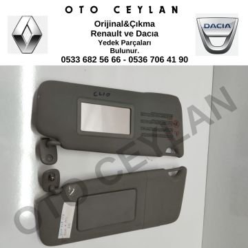 7700849118 Clio 2 Güneşlik Takımı Açık Gri Orjinal Çıkma