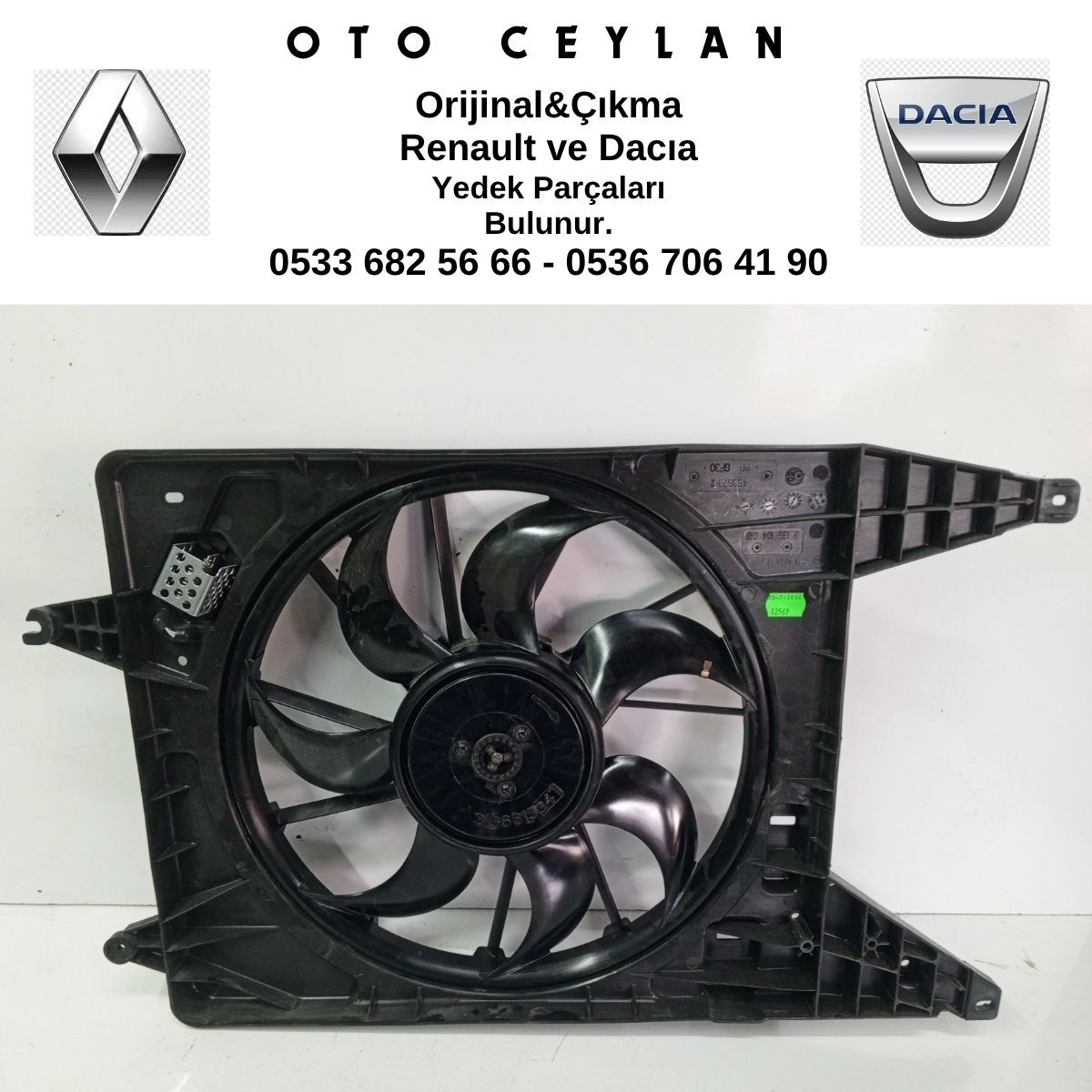 8200765566 214815057R LOGAN FAN MOTORU KOMPLE SIFIR