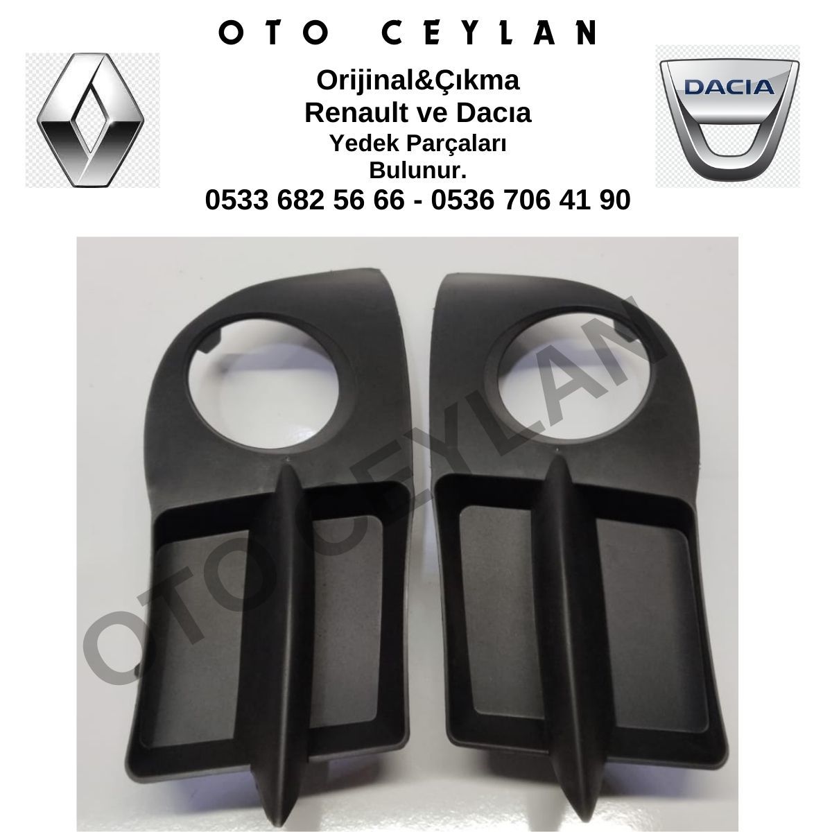 7702295498 Clio Symbol Sol Sis Far Çerçevesi Kapağı Sisli Sıfır Yan Sanayi TK