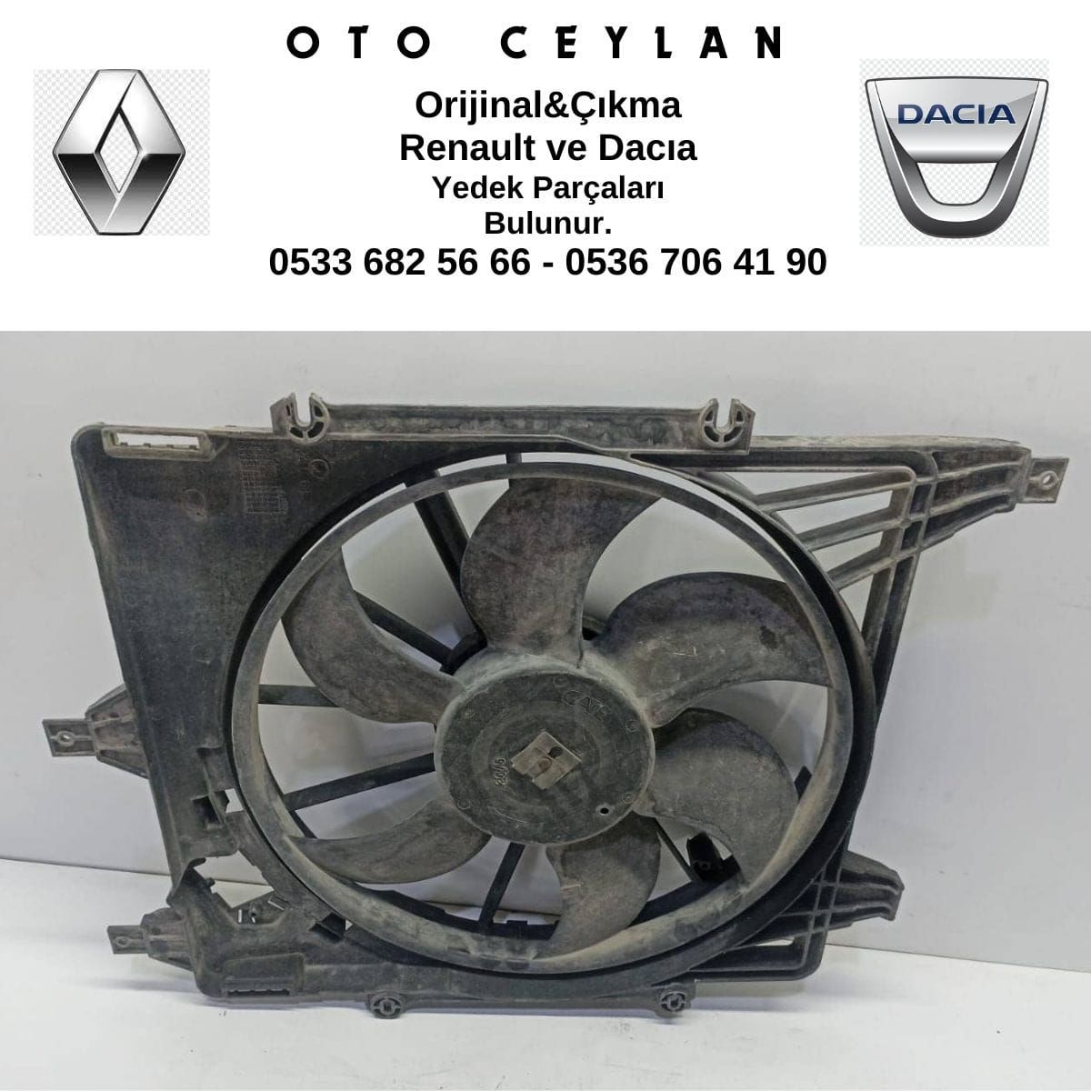 Kangoo Fan Motoru + Davlumbazlı Çıkma Orijinal