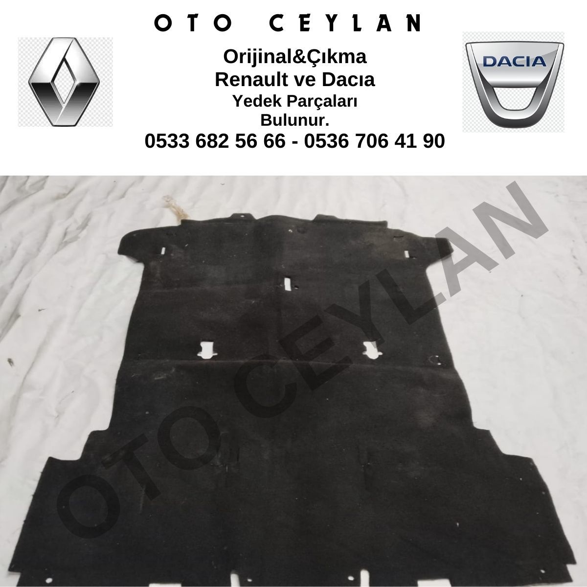 749061249R Logan Bagaj Halısı Orijinal Çıkma