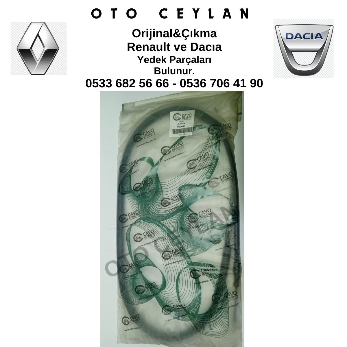 CAV 1402248 770226262 Renault 12 El Fren Teli Sıfır Cavo Marka