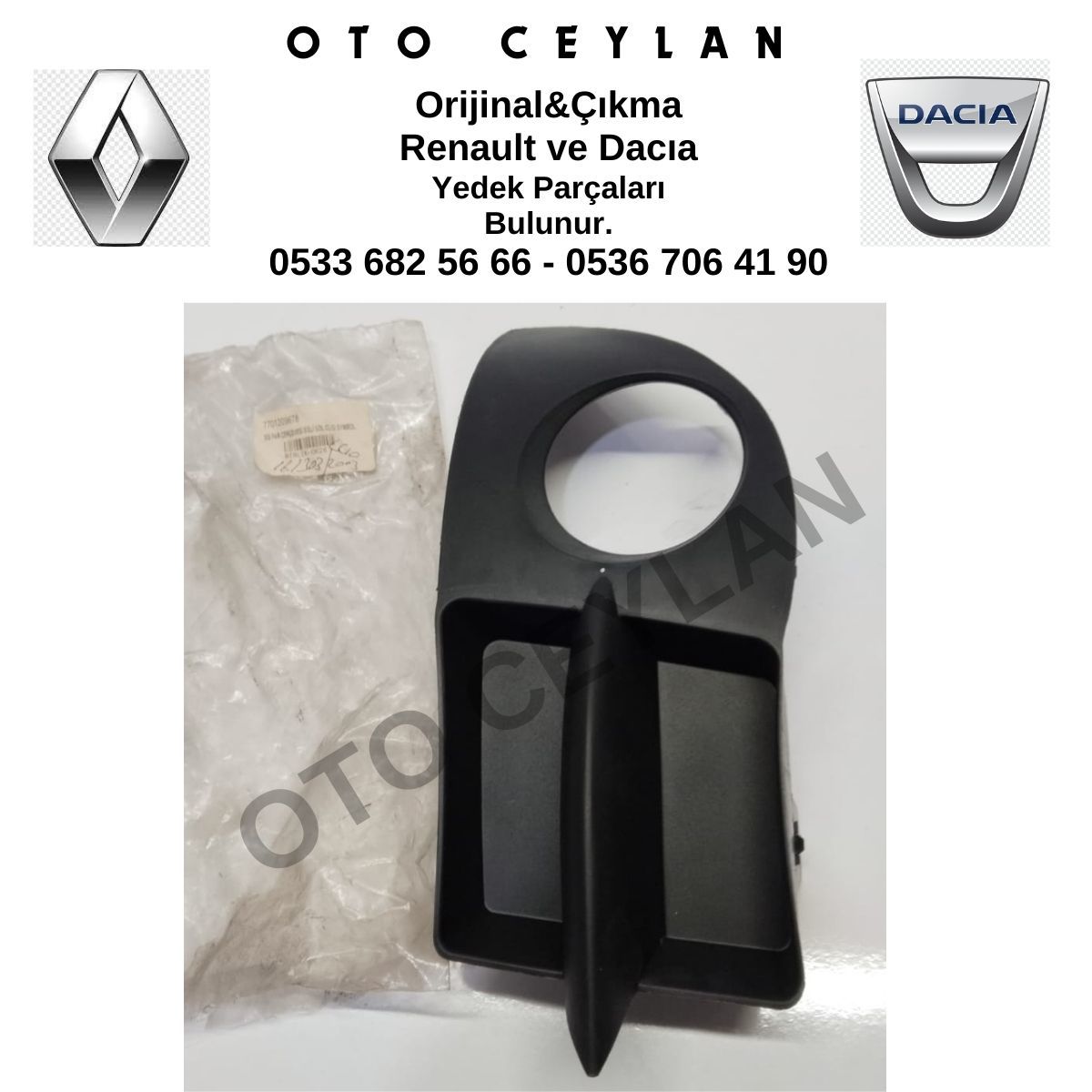 7701209678 Clio Symbol Sol Sis Far Çerçevesi Kapağı Sisli Sıfır Yan Sanayi