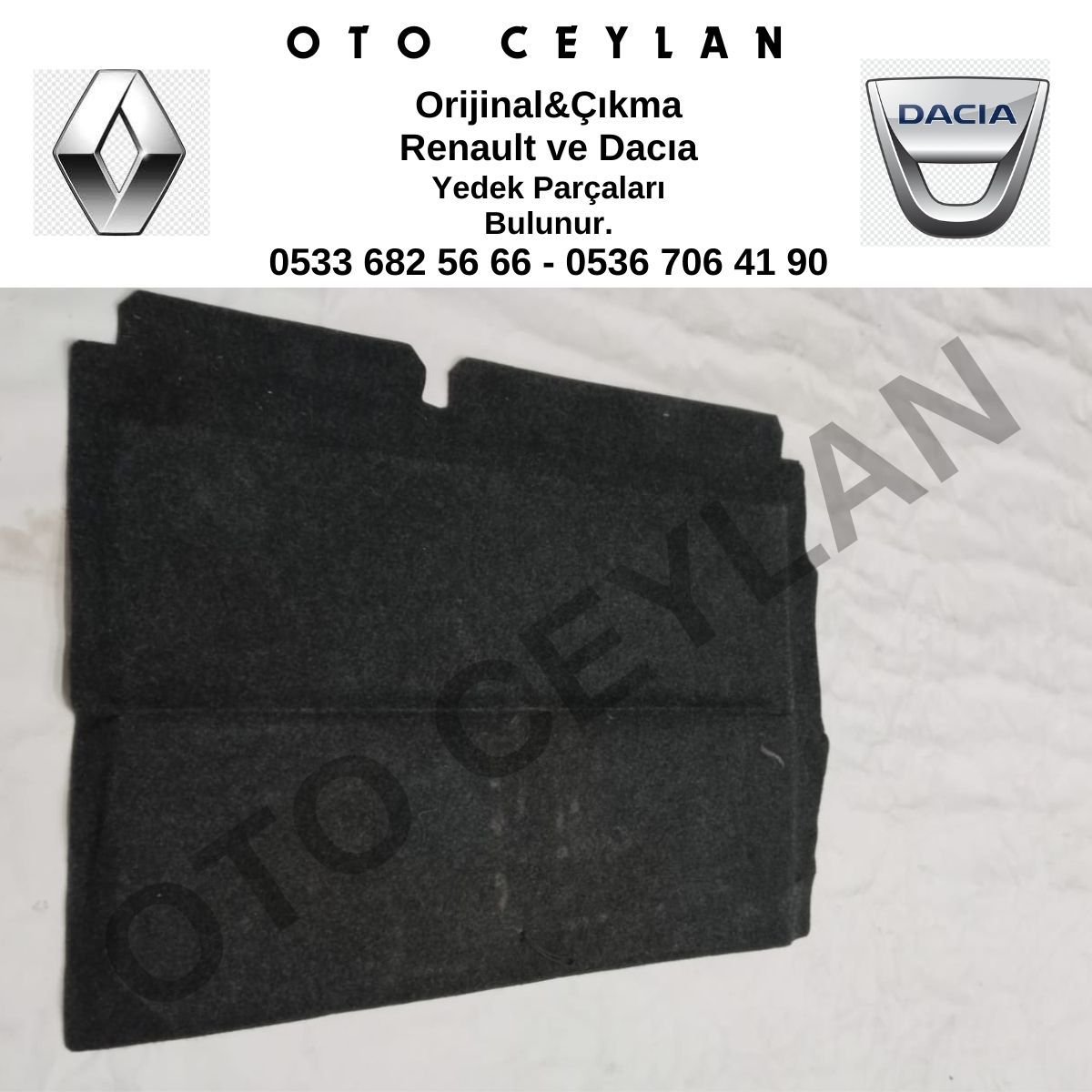 8200034926 Megane 2 Bagaj Halısı Orijinal Çıkma