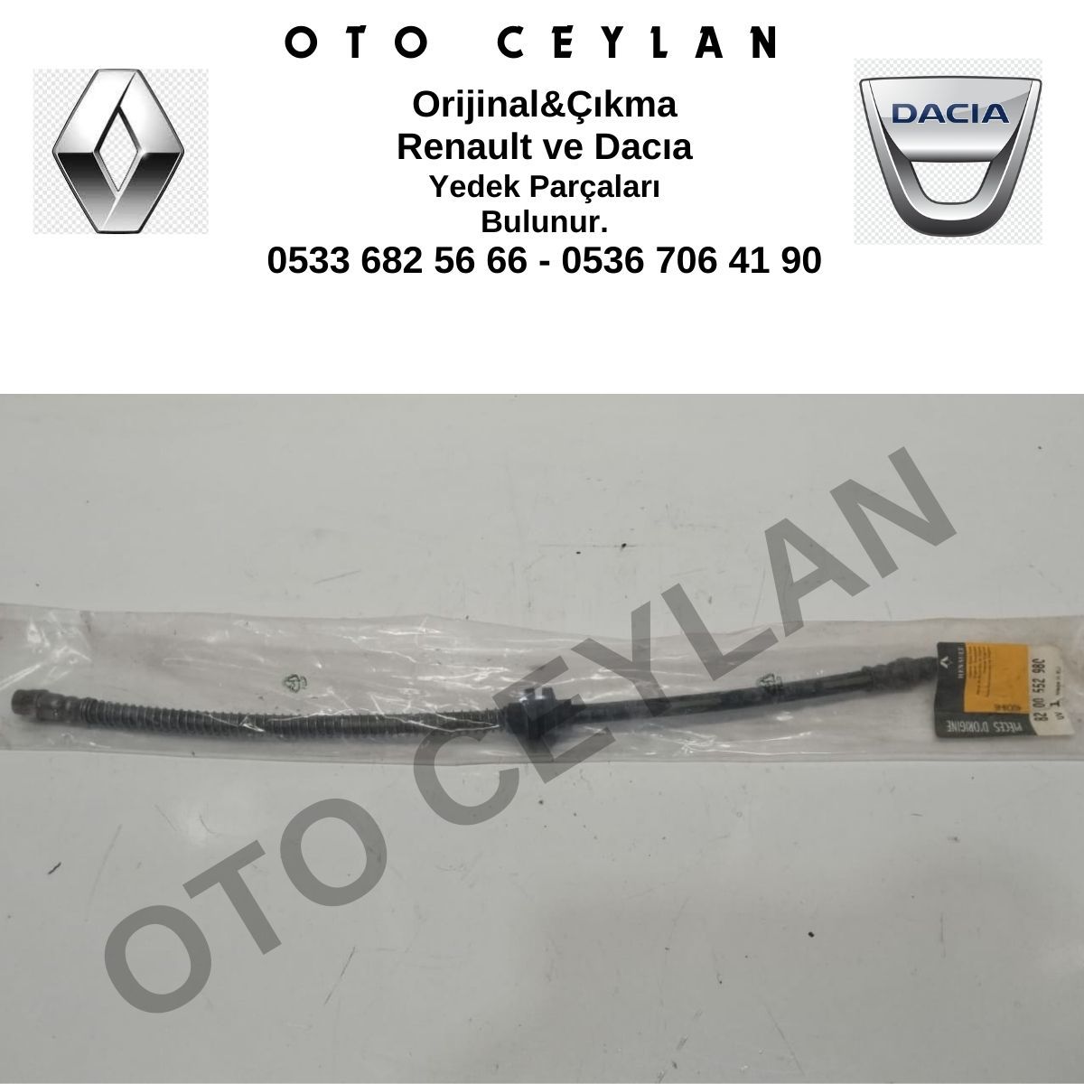 8200552980 Megane 2 Ön Fren Hortumu Orijinal Sıfır