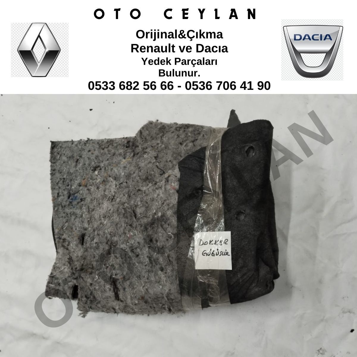 Dokker Göğüslük Keçesi Orijinal Çıkma