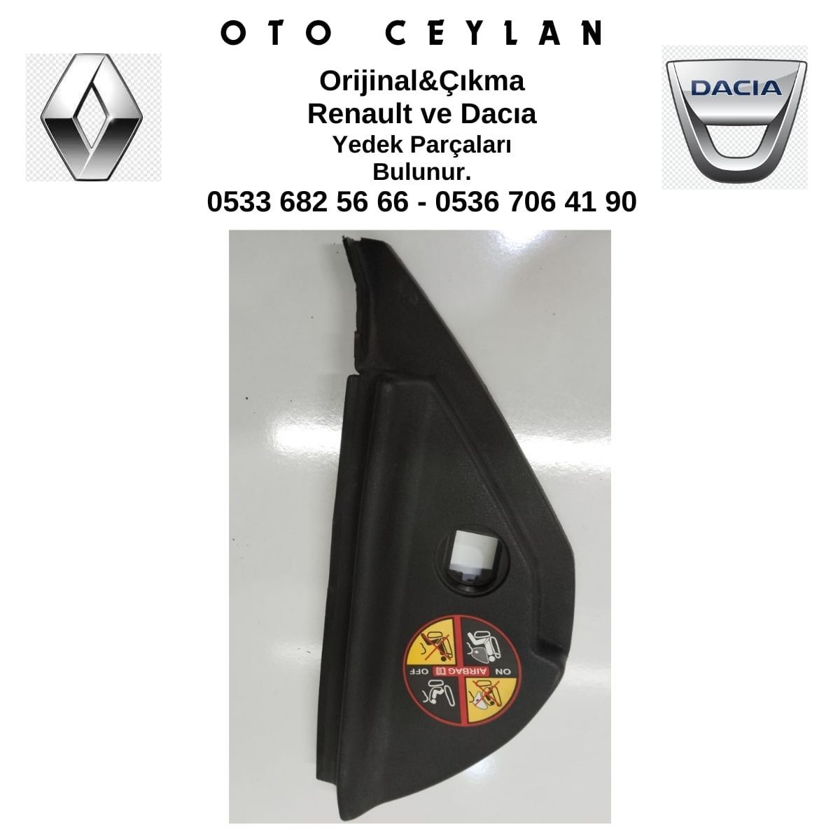 8200078998 Megan 2 Torpido Kapağı Sağ Yan Çıkma Orijinal