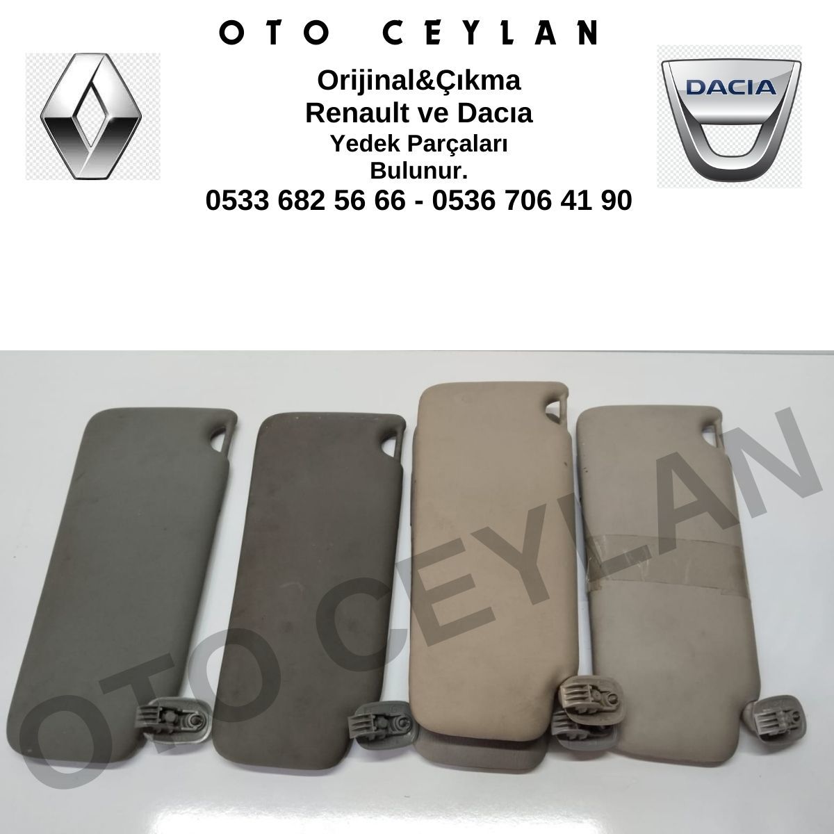 7700849117 Clio Sol Güneşlik Orjinal Çıkma