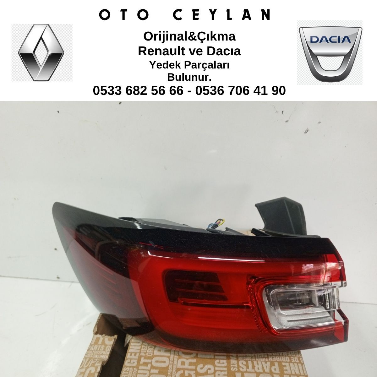 265554998R CLIO 4 STOP LAMBASI SOL LEDLİ ORİJİNAL