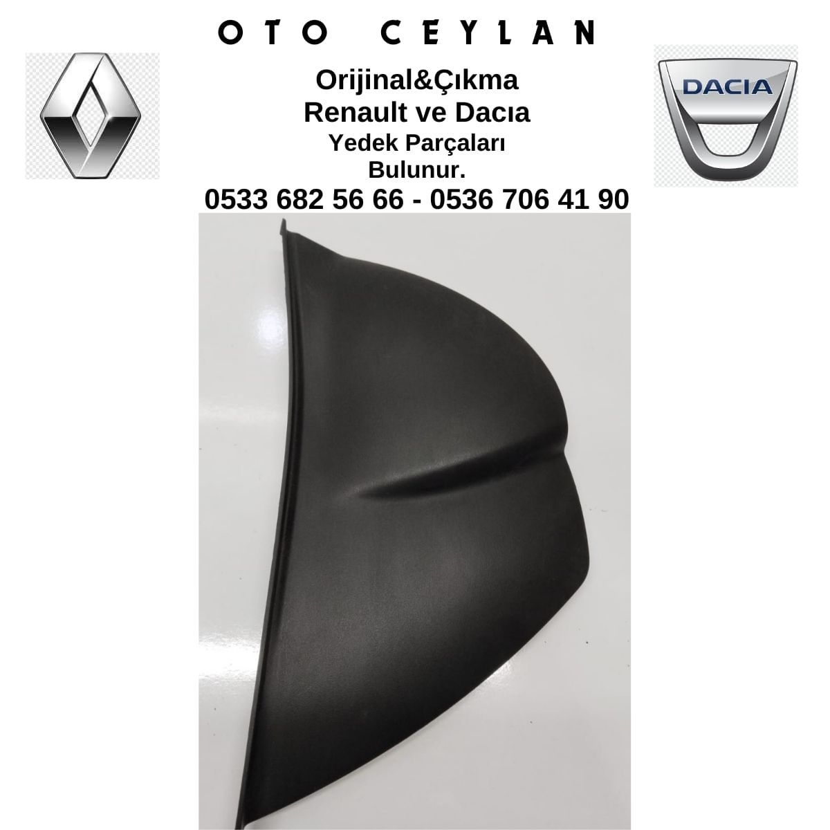 689211335R Clıo 4 Göğüslük Yan Kapak Çıkma Orijinal