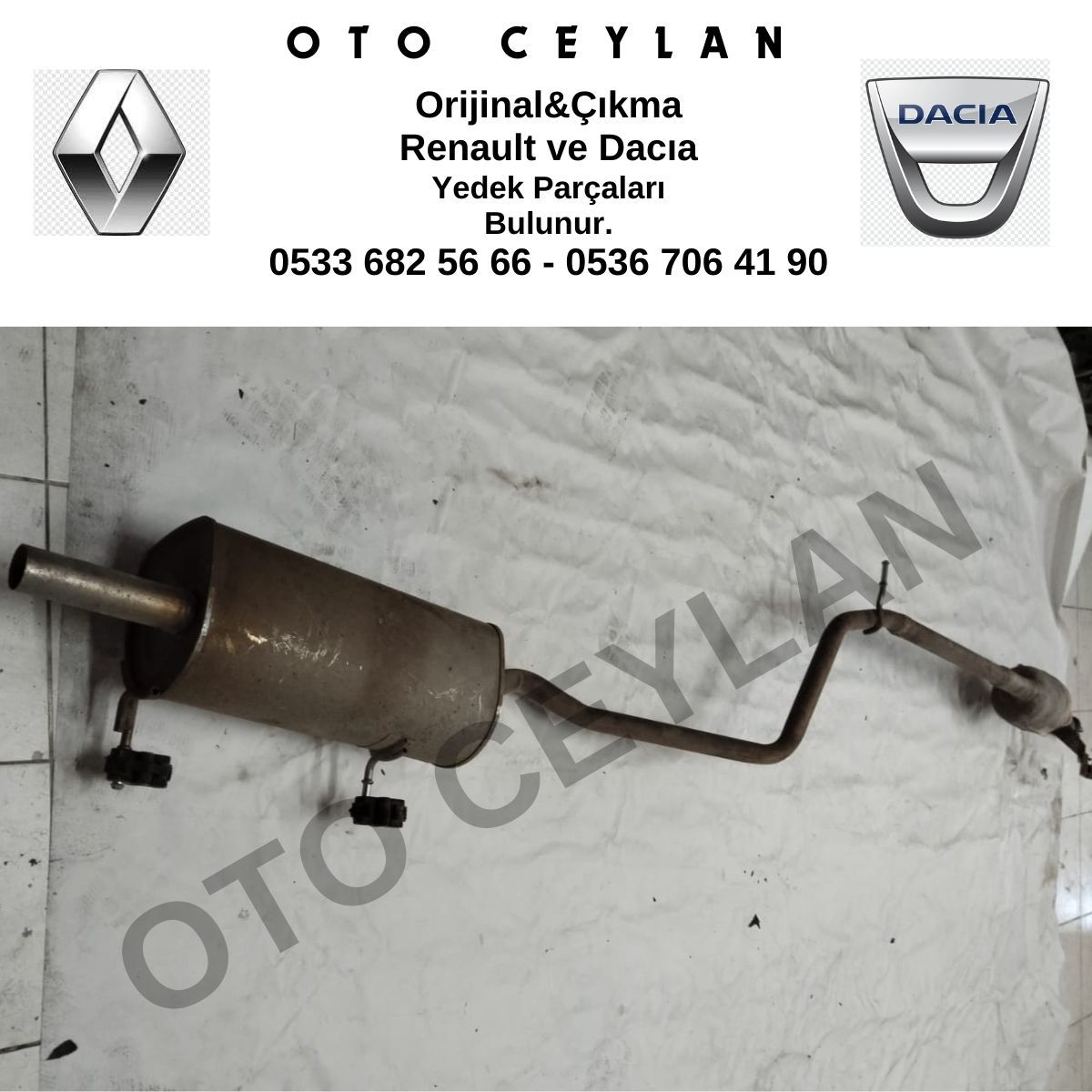 Duster Egzoz Komple 2022 Orijinal Çıkma