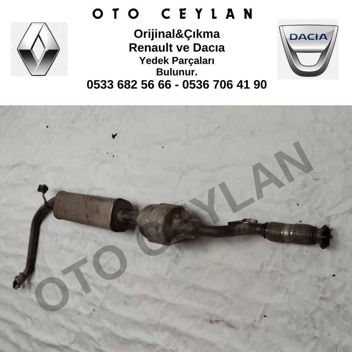 Sandero Egzoz Katalizör 2022 Model Orijinal Çıkma