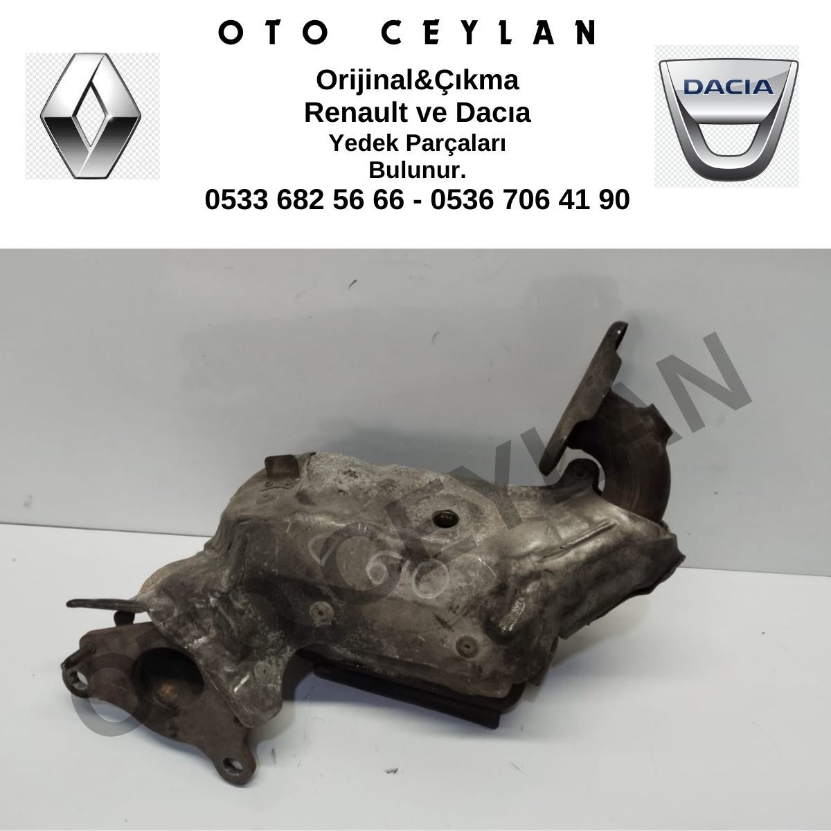 208A01858R Sandero Captur Clio 5 Katalizör Orijinal Çıkma