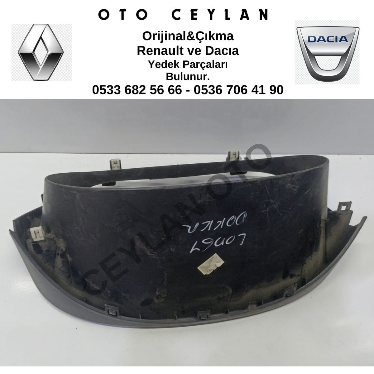 681019098R Dokker Gösterge Saati Siperi Çıkma Orjinal