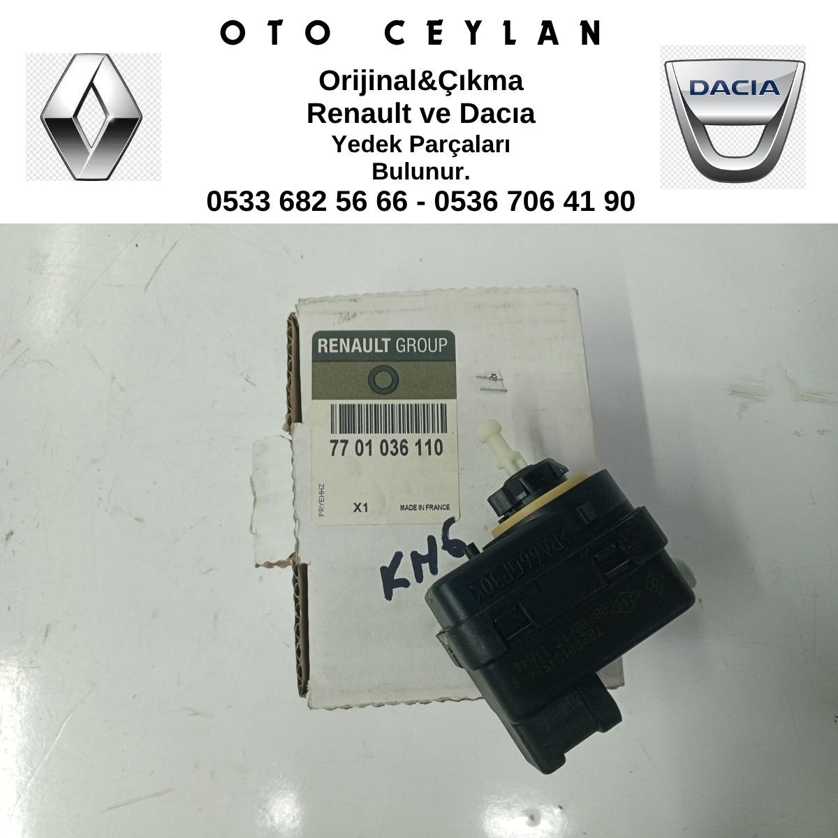 7701036110 KANGOO FAR AYAR MOTORU ORİJİNAL