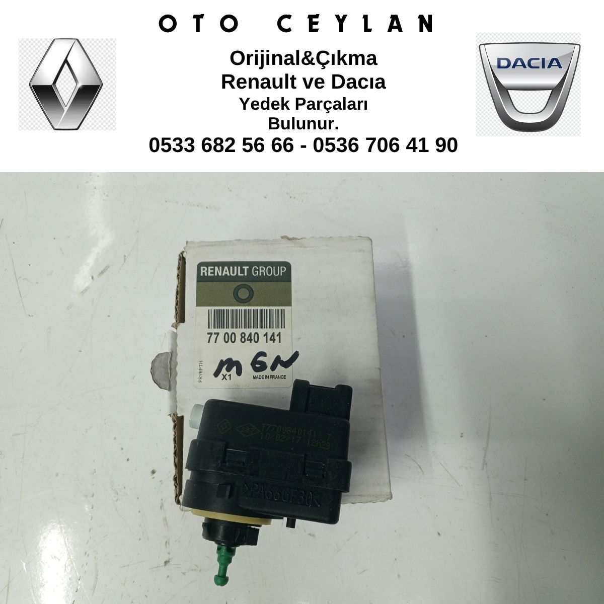 7700840141 MEGANE FAR AYAR MOTORU ORİJİNAL