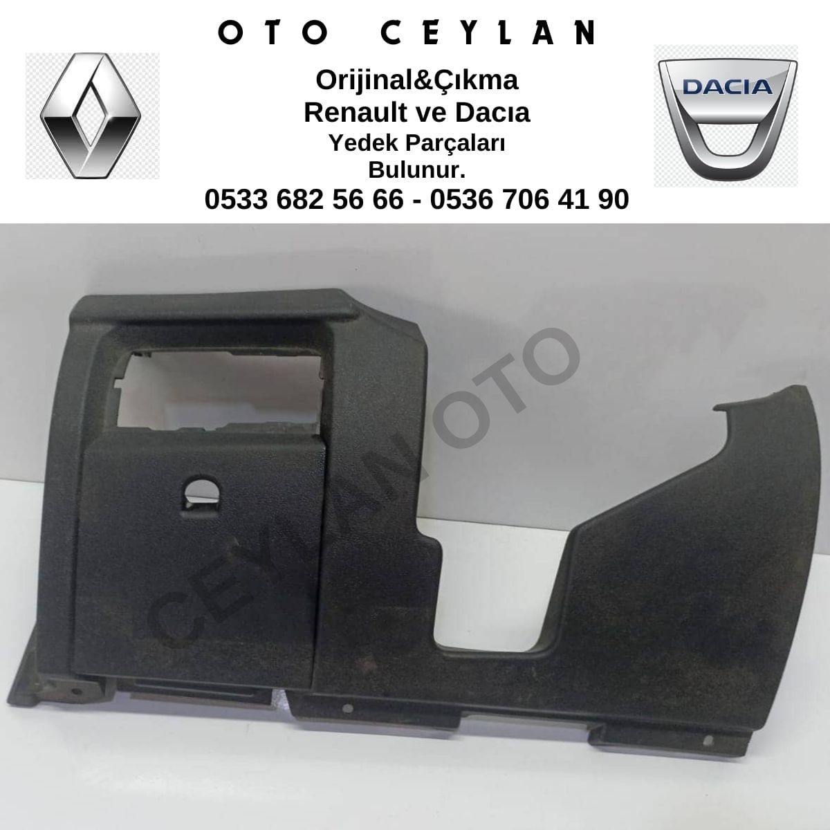 689210008R Megan 3 Torpido Alt Kapağı Çıkma Orjinal