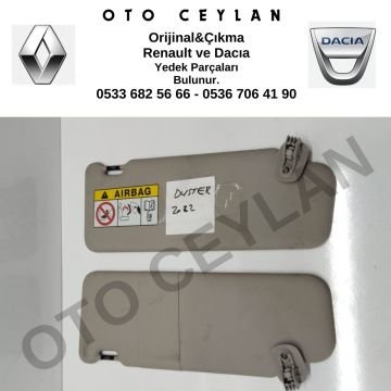 964019553R Duster Güneş Siperliği Takımı 2022 Orjinal Çıkma