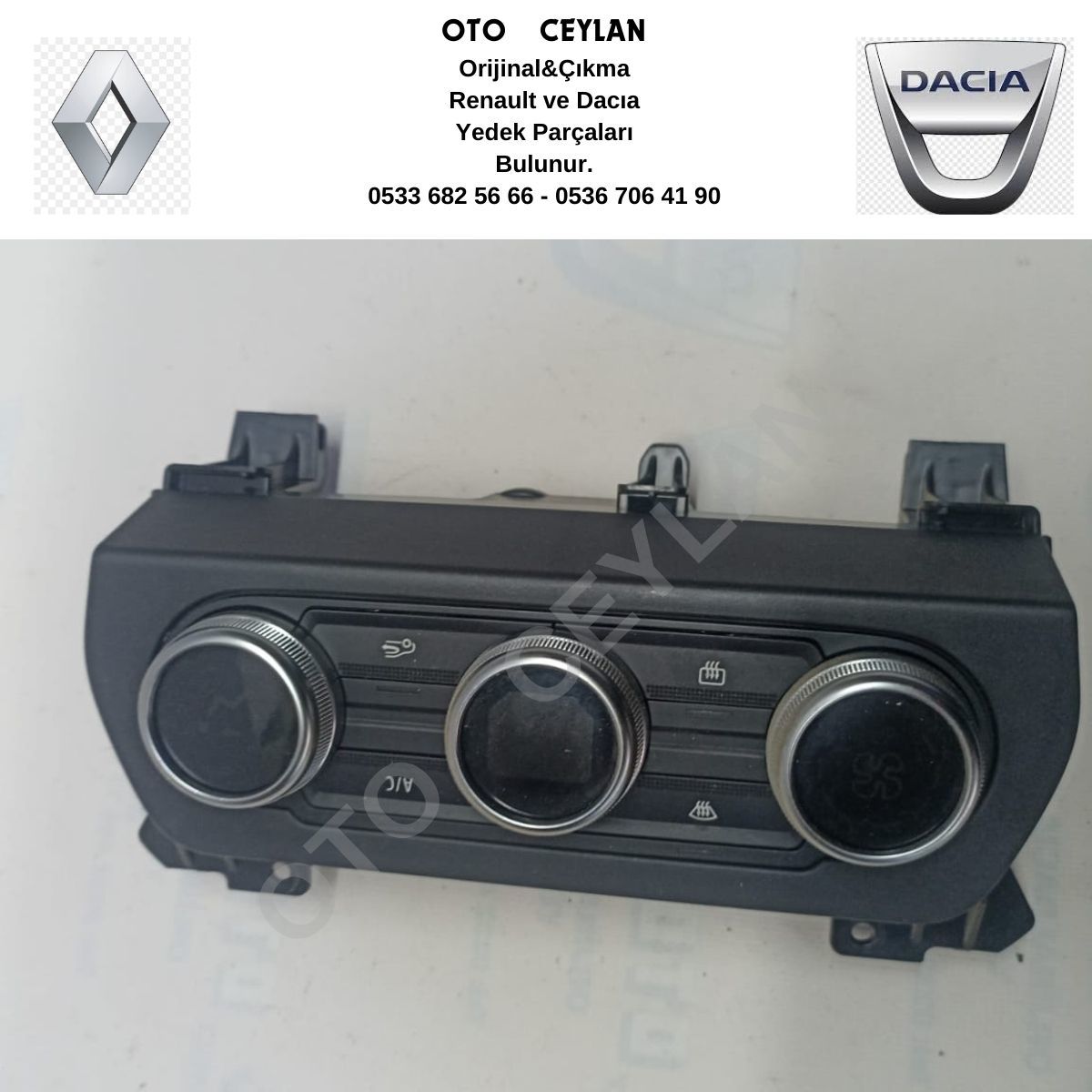 275100298R Duster Klima Paneli Dijital Çıkma Orijinal