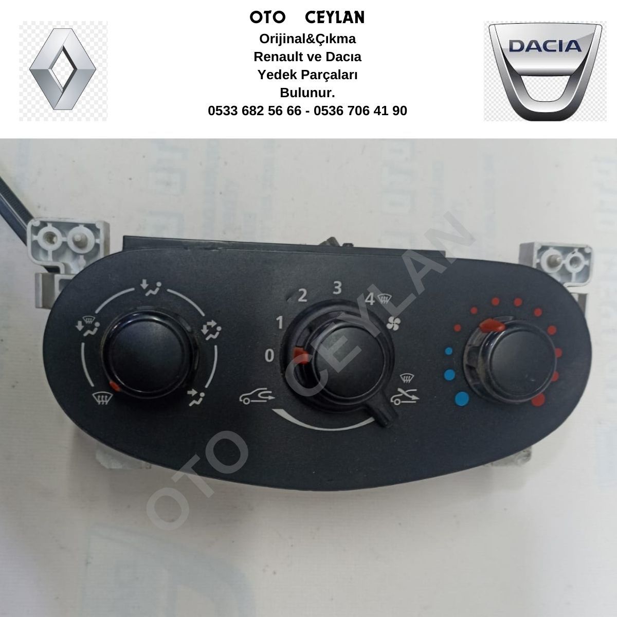 Dokker Kalorifer Kumanda Paneli Klimasız Çıkma Orijinal