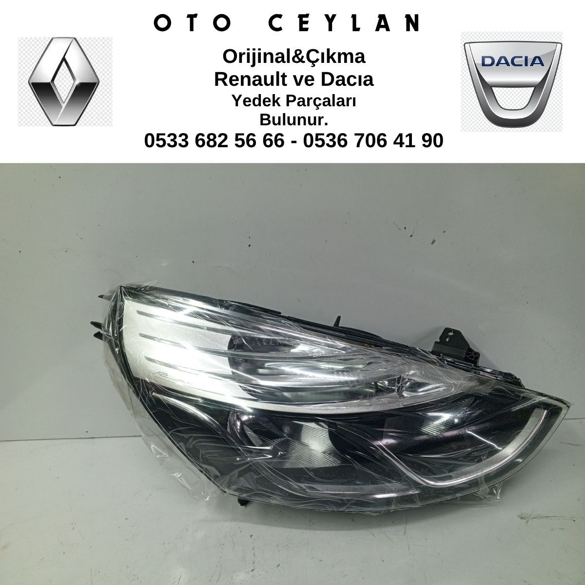 260106624R CLIO 4 SAĞ FAR SIFIR ORİJİNAL