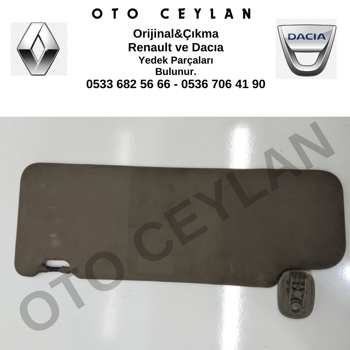 8200703193 Logan Sağ Güneşlik Orjinal Çıkma