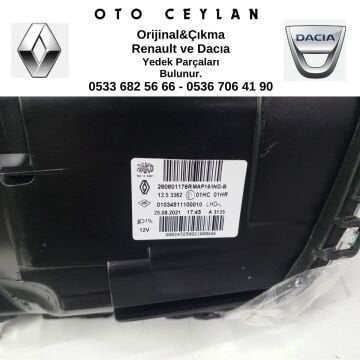 260601176R CLIO 4 SOL FAR LAMBASI ALT SİYAH NİKELAJSIZ