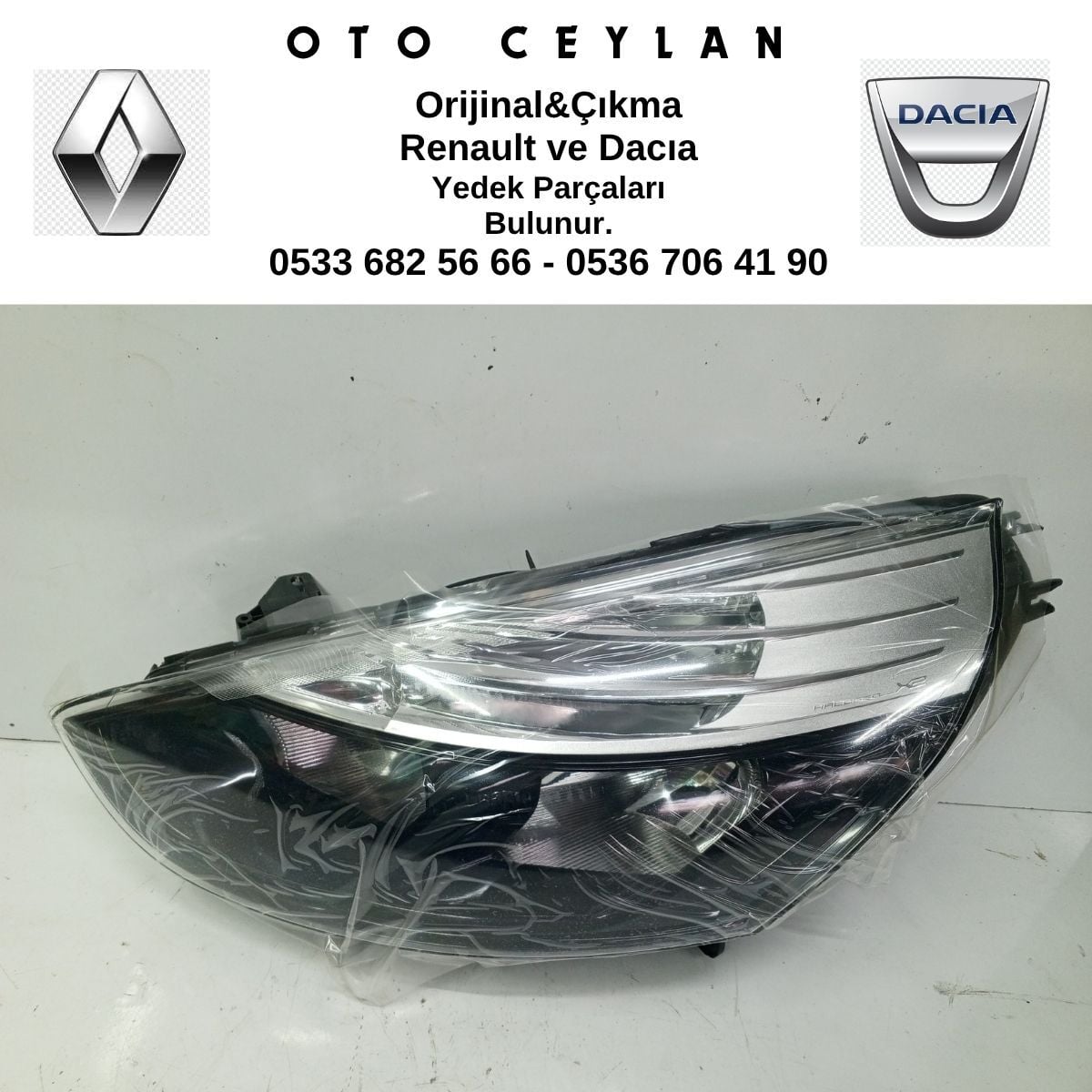 260601176R CLIO 4 SOL FAR LAMBASI ALT SİYAH NİKELAJSIZ