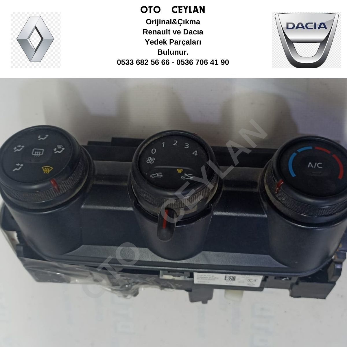 Duster Klima Kontrol Paneli 2022 Çıkma Orijinal