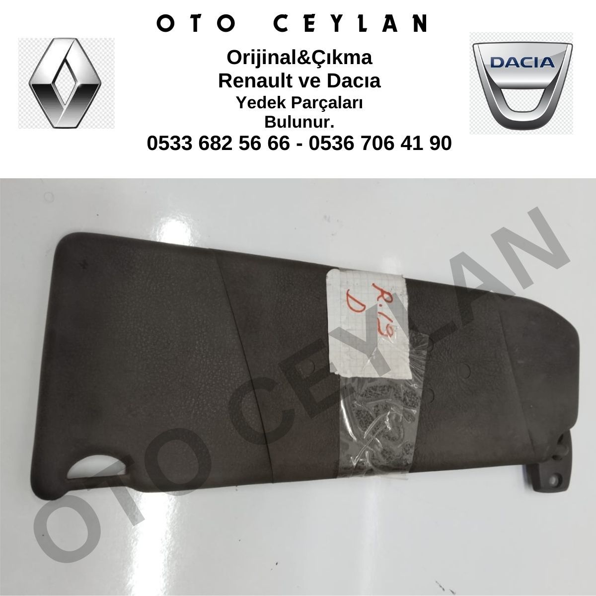 R.19 Sol Güneşlik Çıkma Orjinal