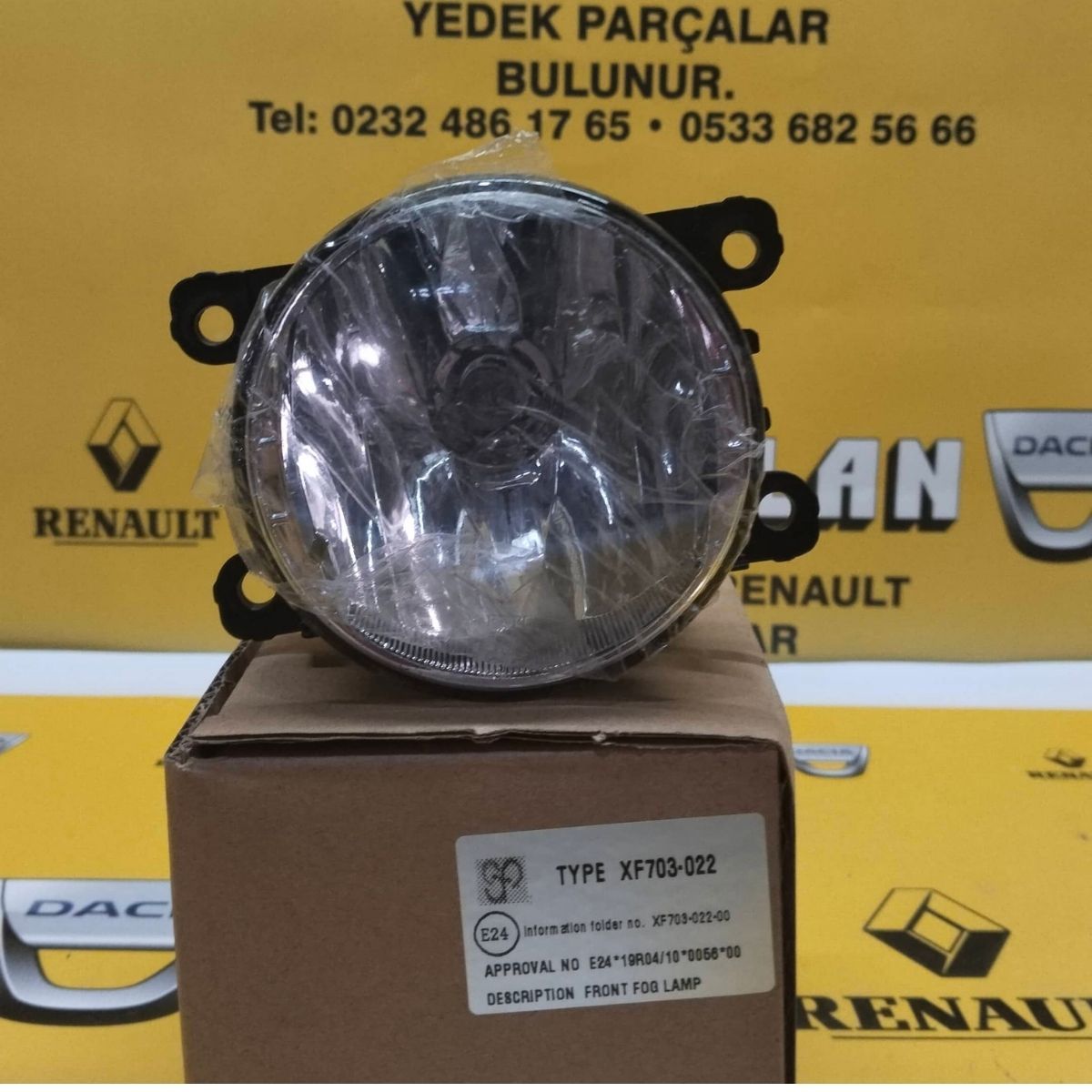 261500097R Clıo ıv Symbol Sandero Fluence sis far lambası YERLİ