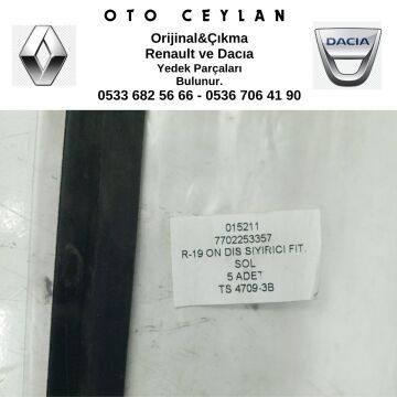 7702253357 015211 R.19 ÖN KAPI DIŞ SIYIRICI FİTİL SOL SIFIR