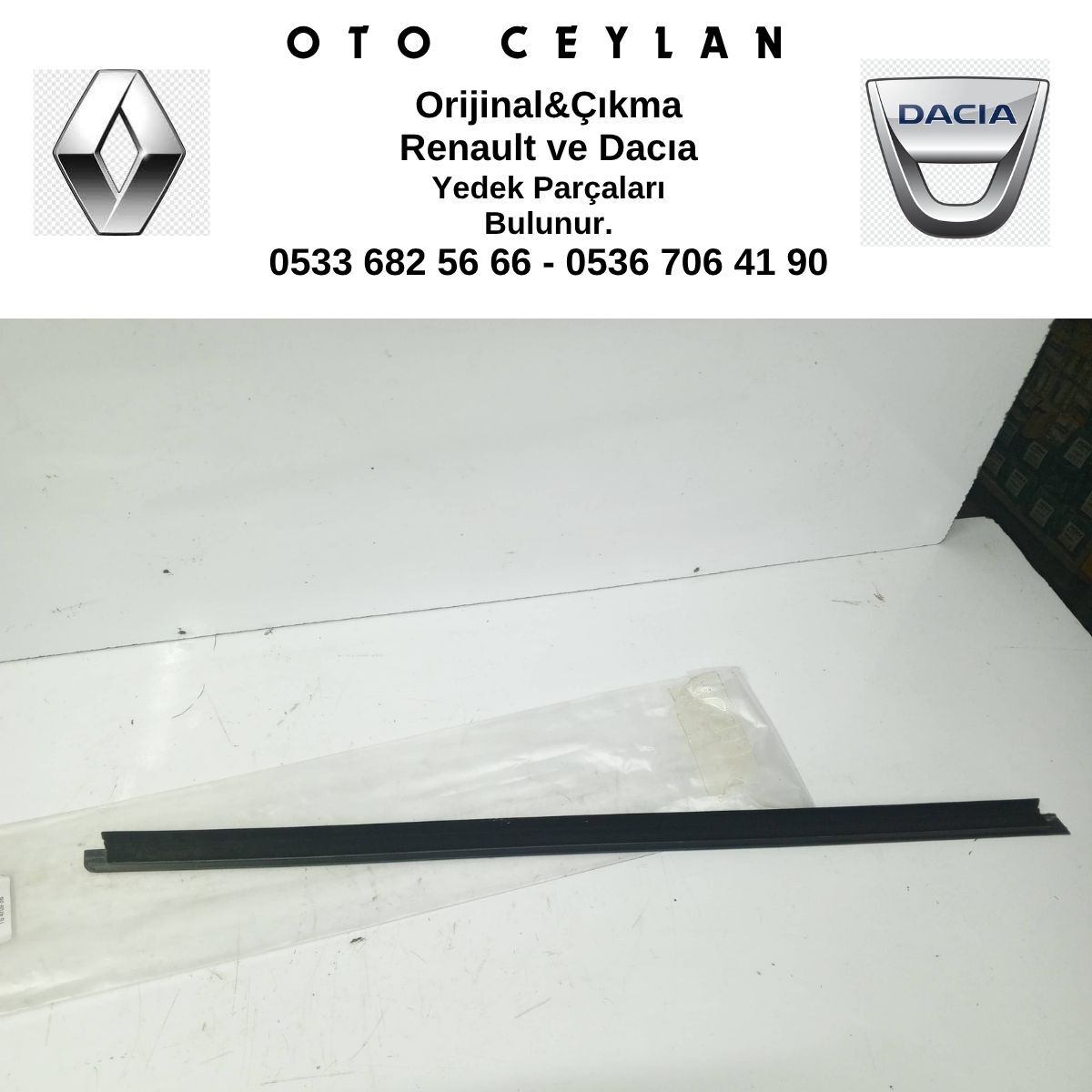 7702253357 015211 R.19 ÖN KAPI DIŞ SIYIRICI FİTİL SOL SIFIR