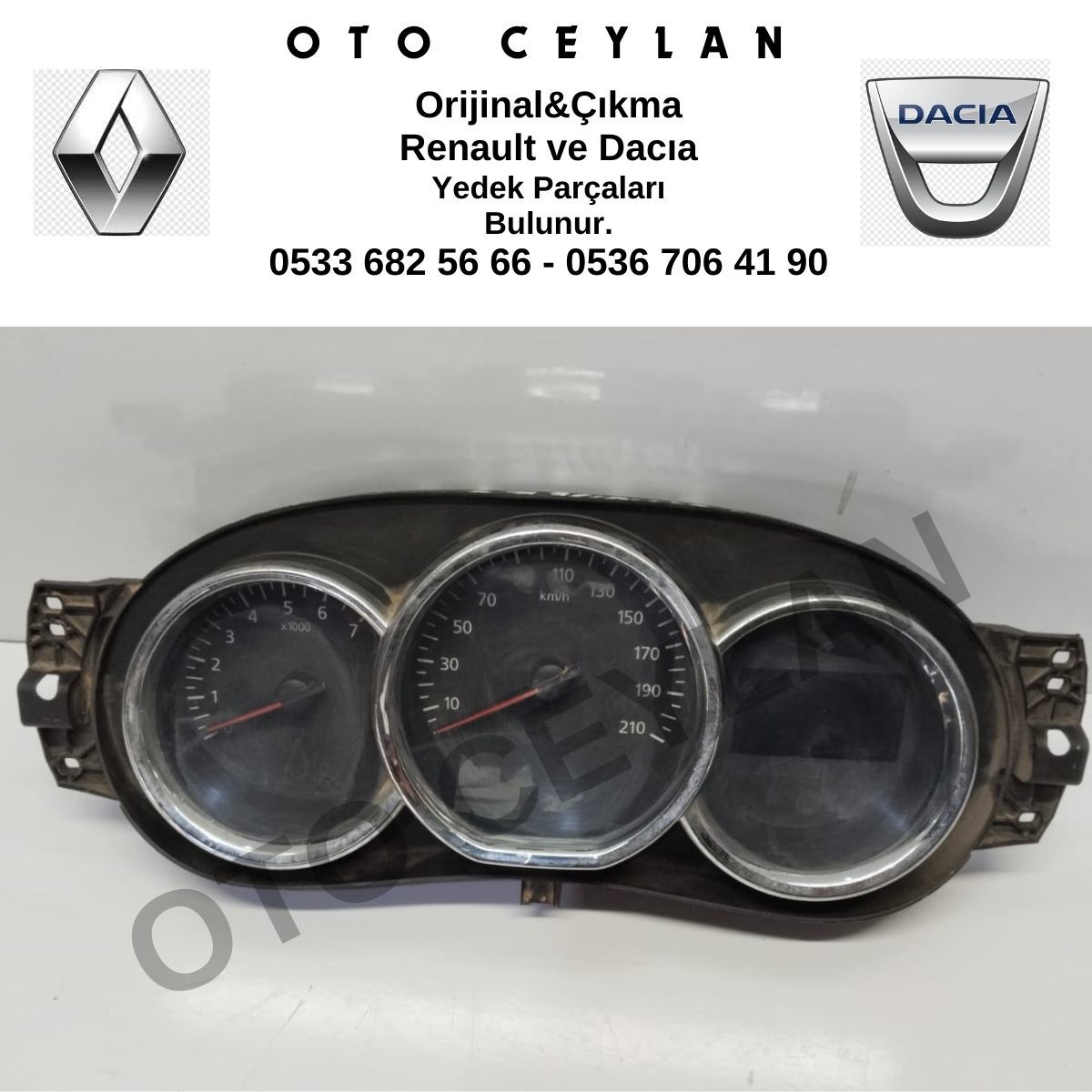 248102645R Lodgy Dokker Duster Kilometre Saati Orijinal Çıkma