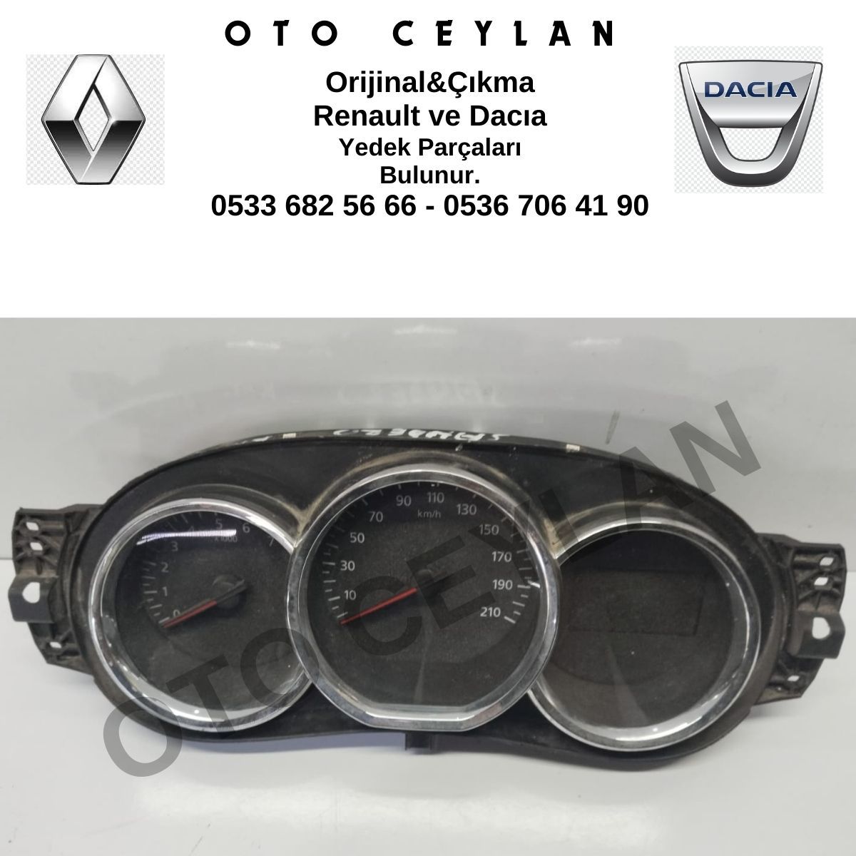 248103932R Dokker Lodgy Gösterge Tablosu Paneli Orijinal Çıkma