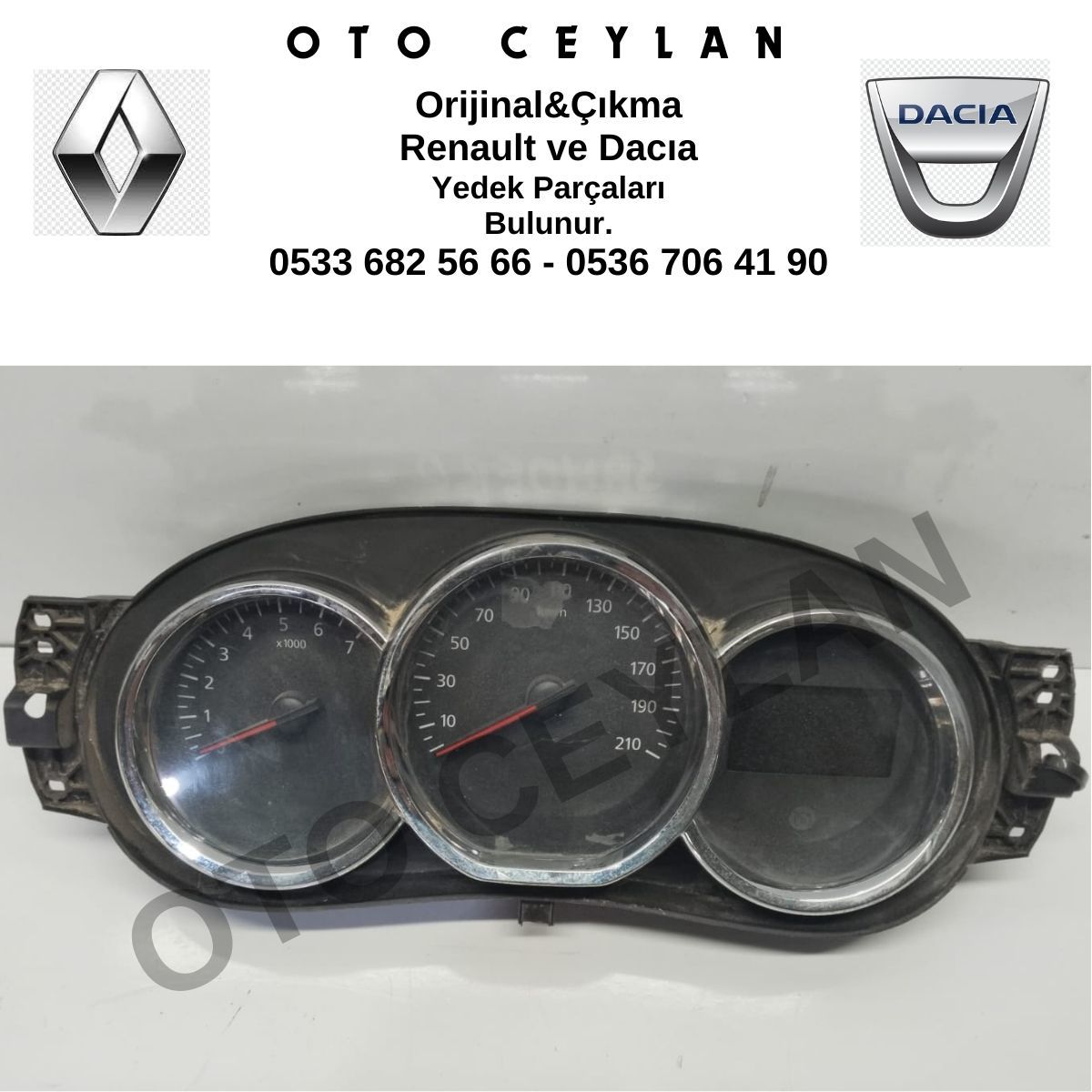 248106459R Duster Lodgy Logan Sandero Gösterge Tablosu Paneli Orijinal Çıkma