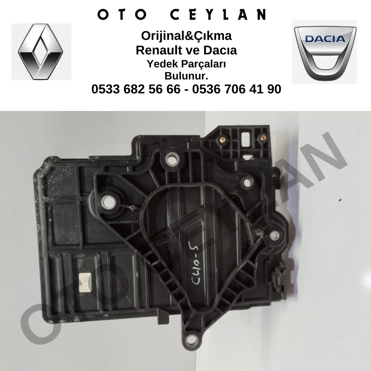 648946748R Clio 5 Sandero 3 Akü Alt Bakaliti Çıkma Orjinal