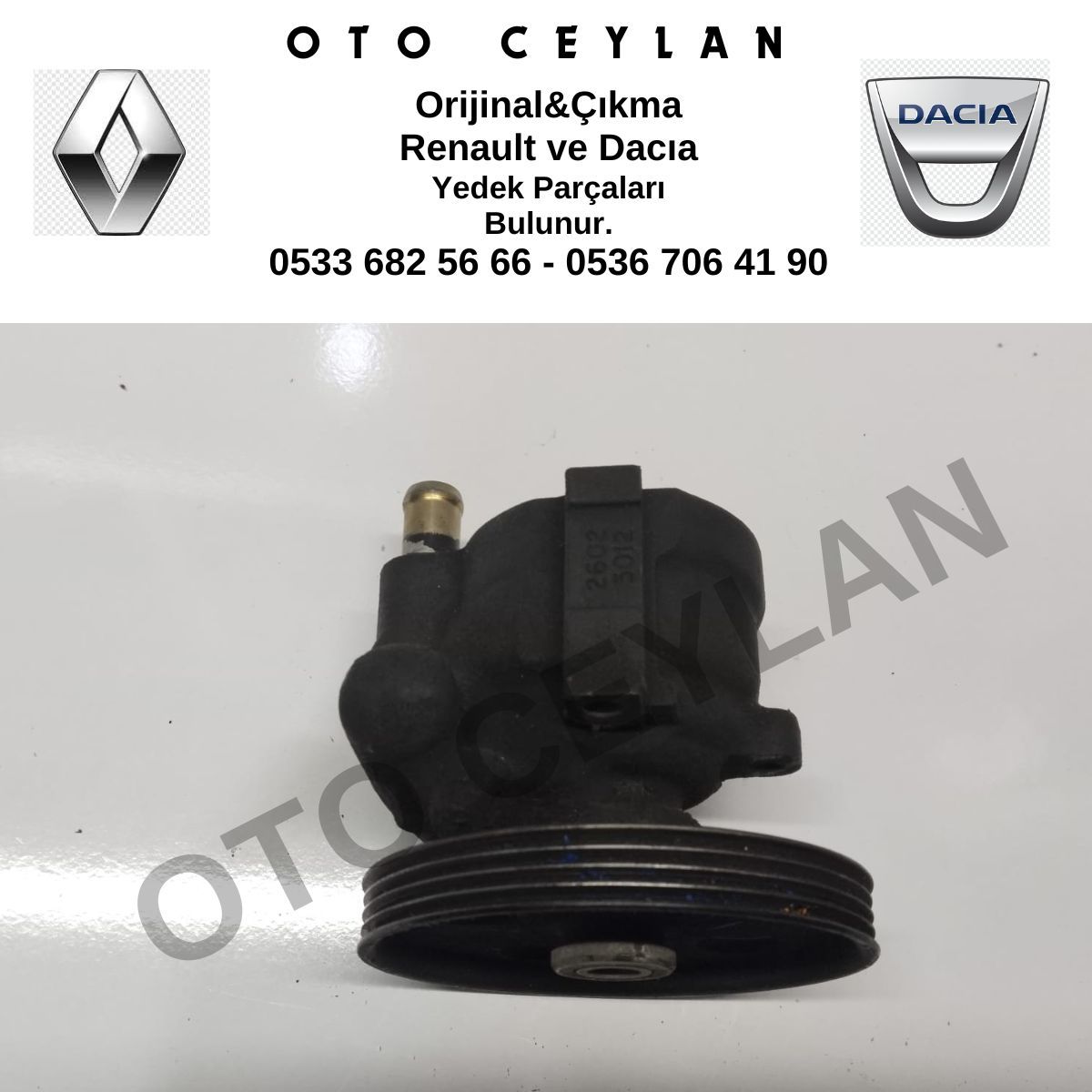 Clio Direksiyon Pompası Orijinal Çıkma