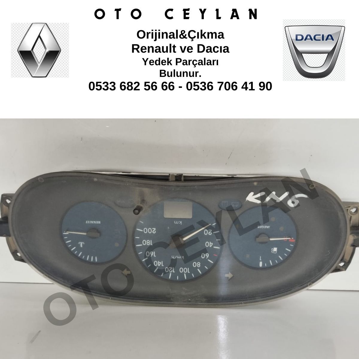 7700436474 Kangoo Gösterge Saati 1.9 Orijinal Çıkma