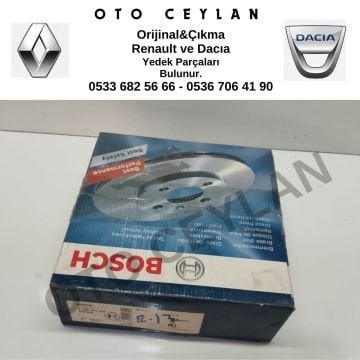 0986479R65 Renault 12 Toros Ön Fren Diski TK Sıfır Bosch Marka