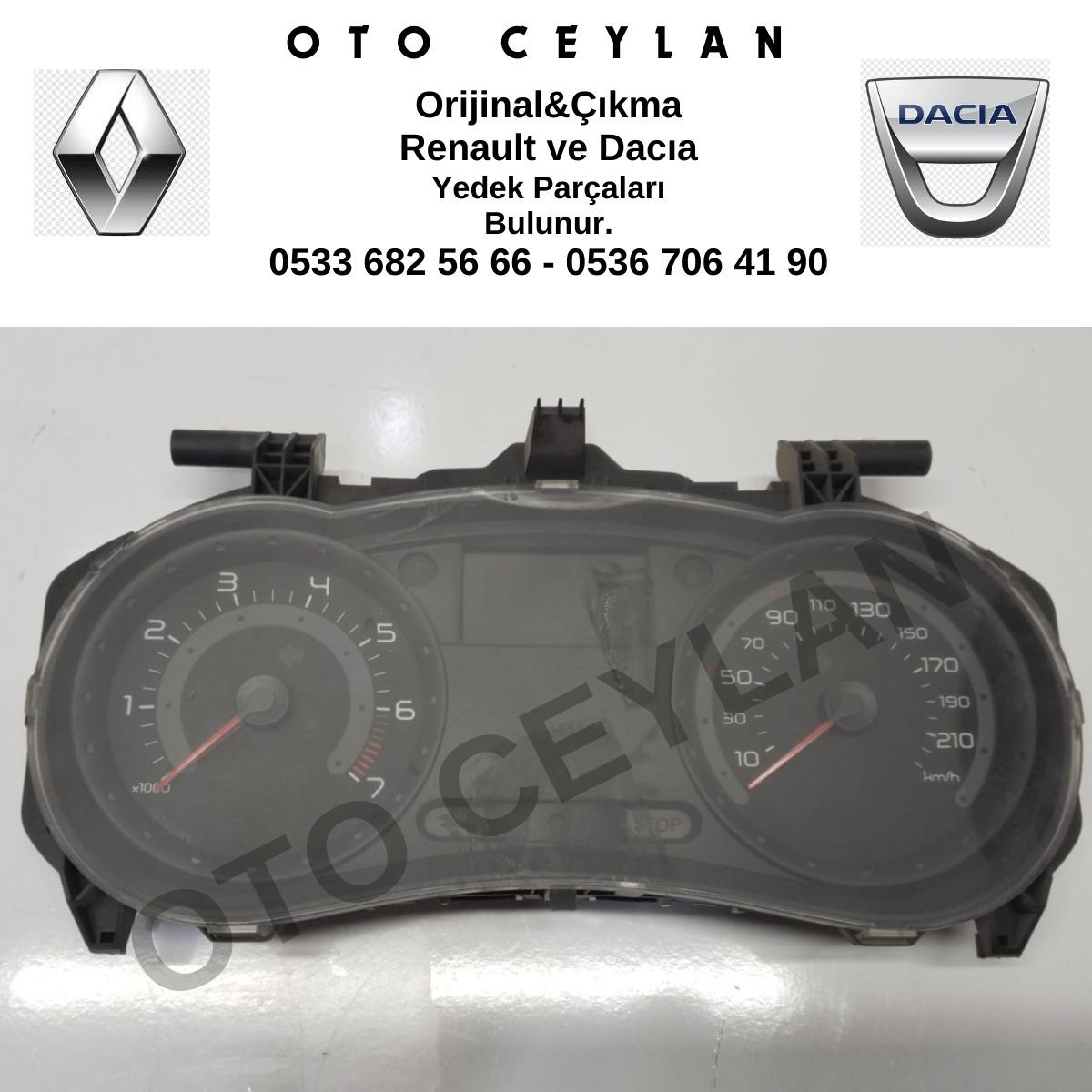 8200316824 Clio 3 Gösterge Saati 1.2 Orijinal Çıkma