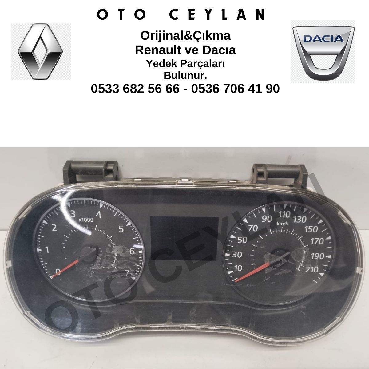 248091937R Duster 2 Gösterge Saati Dizel Orijinal Çıkma