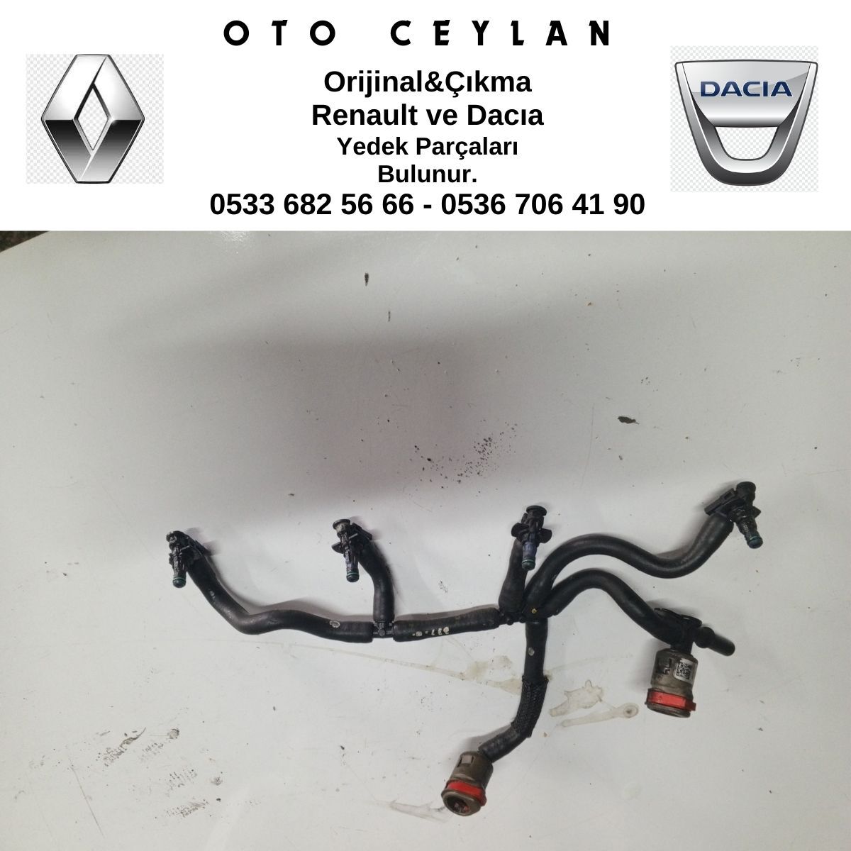 166712745R MEGANE 4 ENJEKTÖR MAZOT DAĞITIM BORUSU ÇIKMA