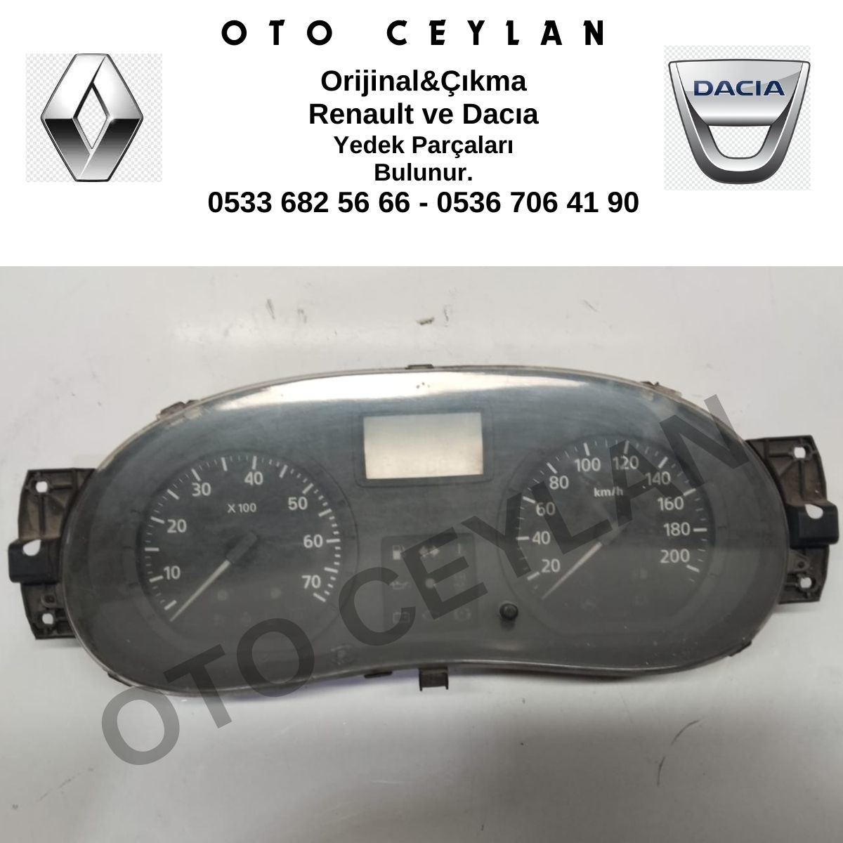 8200435079 Logan Gösterge Saati Orijinal Çıkma