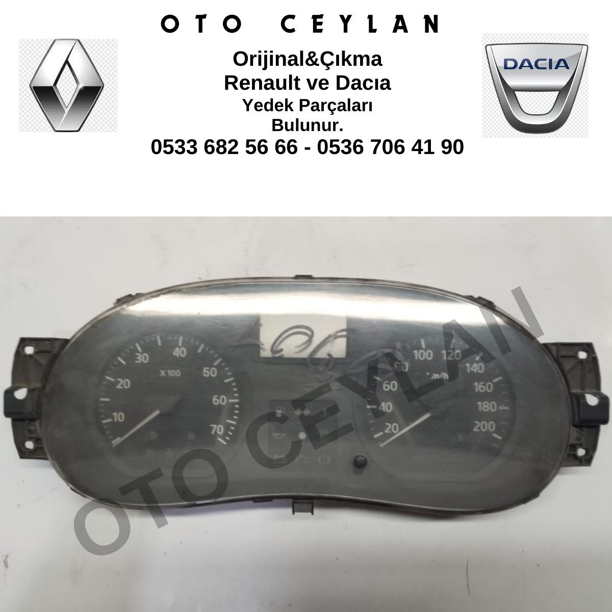 8200752813 Logan Gösterge Saati Orijinal Çıkma