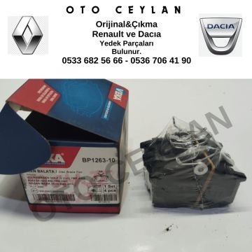 BP126310 Megane 2 Fluence Arka Balata Sıfır Veka Marka