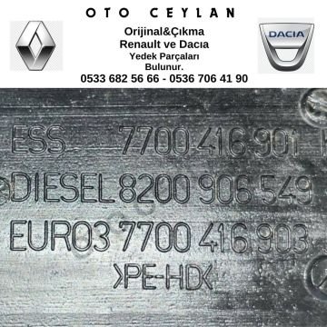 8200906549 Clio 2 Yakıt Dolum Borusu Çıkma Orjinal